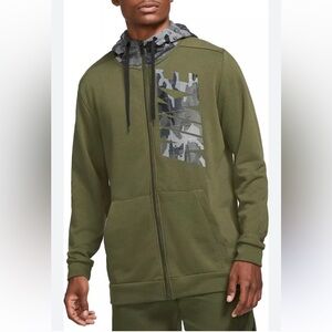 Nike Green Camo Graphic Hoodie Men’s Size Small